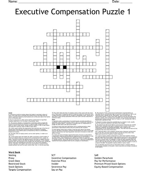 compensation crossword clue